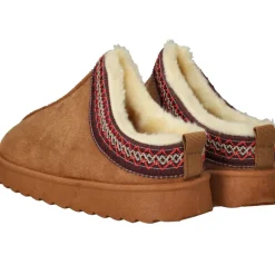 Belizia Dichte pantoffels Cognac Dames