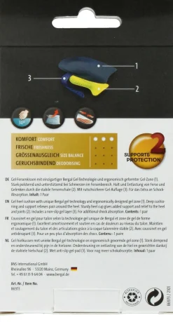 Bergal Gel Motion Heel Zooltjes Kleurloos Dames Heren