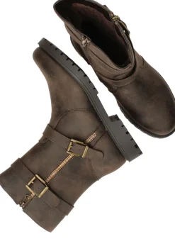 DSTRCT Bikerboots Bruin Dames