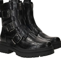 DSTRCT Bikerboots Zwart Dames