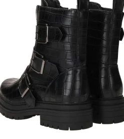 DSTRCT Bikerboots Zwart Dames