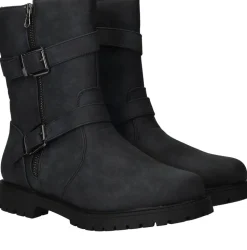 DSTRCT Bikerboots Zwart Dames