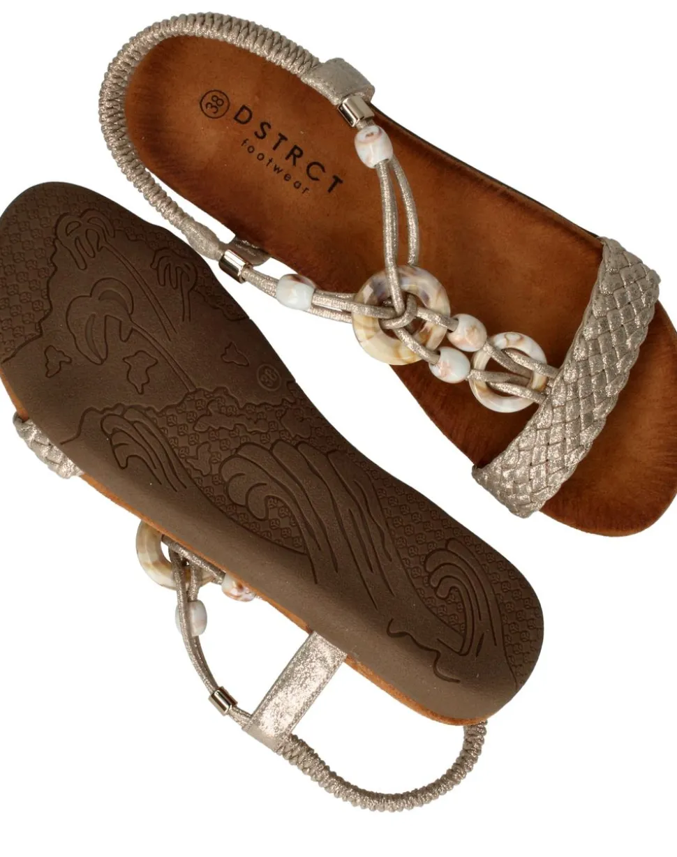 DSTRCT Sandalen Goud Dames