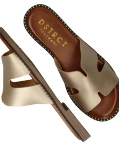 DSTRCT Slippers Goud Dames