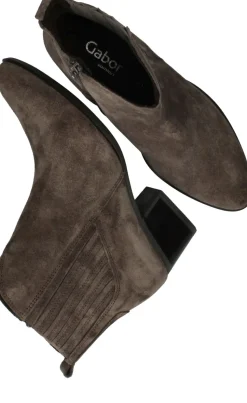 Gabor Enkellaarsjes Taupe Dames
