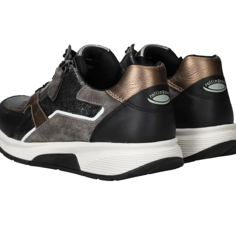 Gabor Rollingsoft Sneakers Zwart Dames