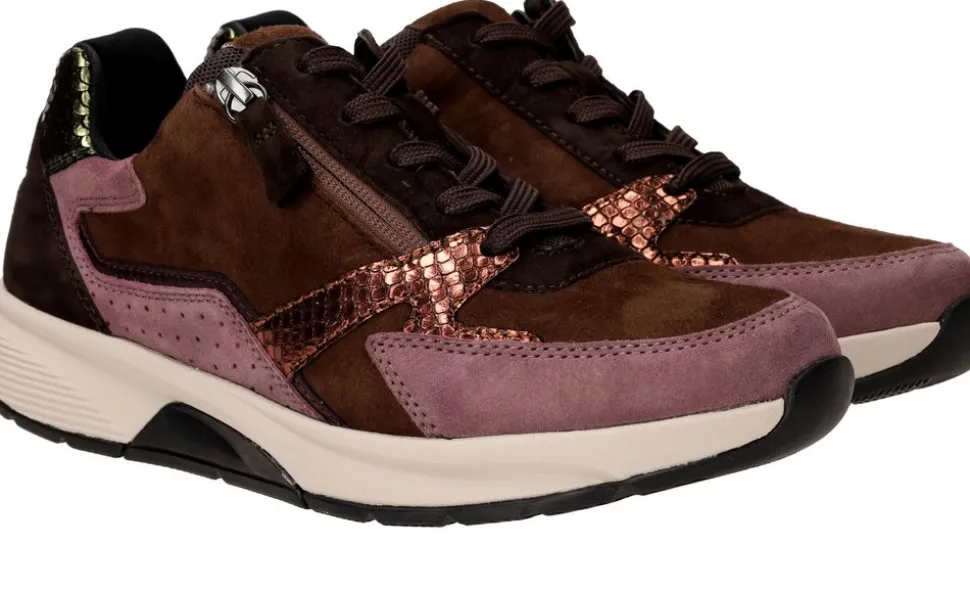 Gabor Rollingsoft Sneakers Paars Dames