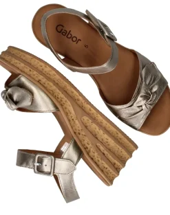 Gabor Sandalen Goud Dames