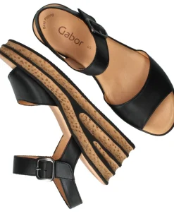 Gabor Sandalen Zwart Dames