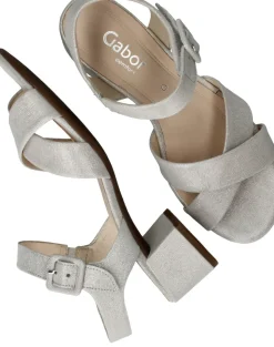 Gabor Sandalettes Zilver Dames