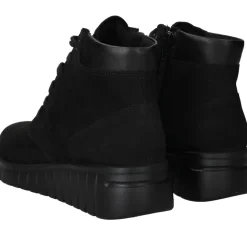 Hartjes Veterboots Zwart Dames