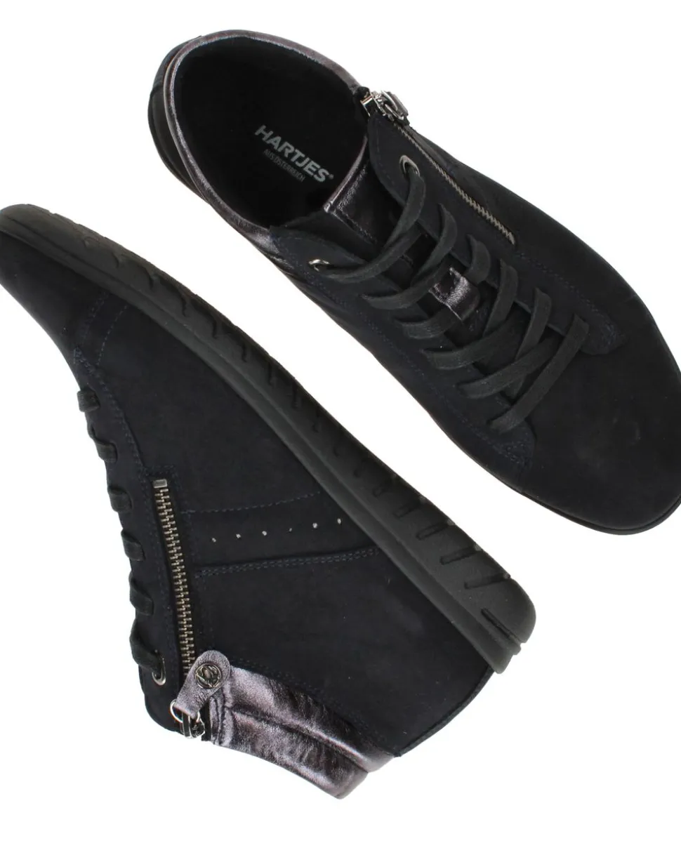 Hartjes Veterschoenen Blauw Dames