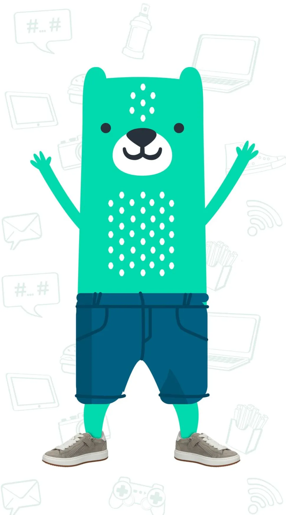 HIP Style Sneakers Grijs Jongens