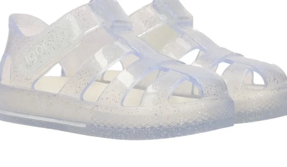 Igor Star Glitter Sandalen Kleurloos Meisjes Jongens