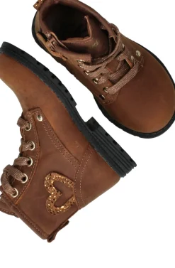 IK-KE Veterboots Cognac Meisjes