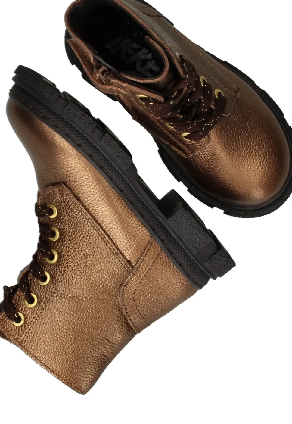 IK-KE Veterboots Goud Meisjes