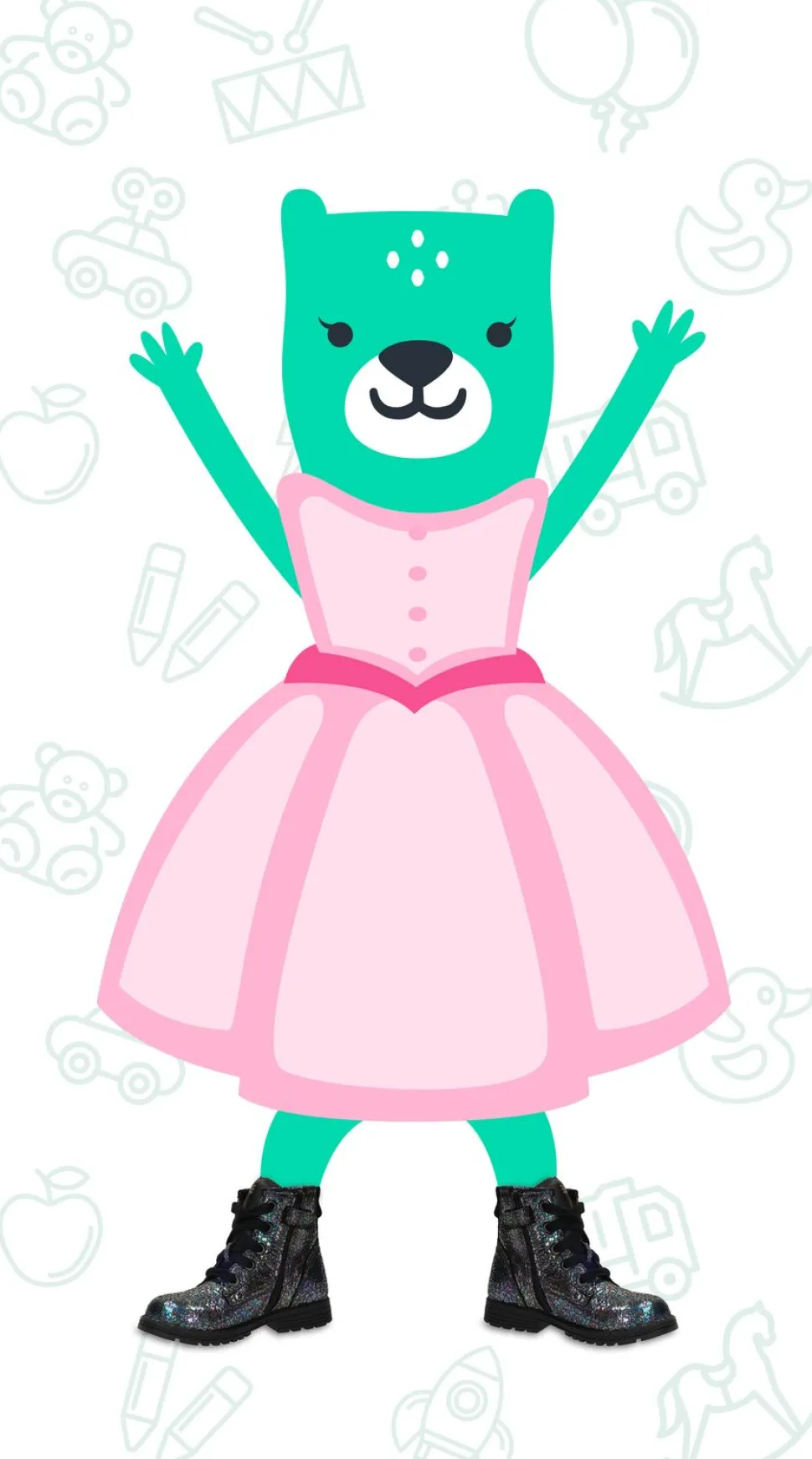 IK-KE Veterboots Multi Meisjes