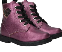IK-KE Veterboots Paars Meisjes