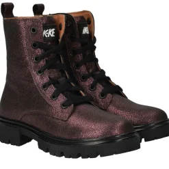 IK-KE Veterboots Paars Meisjes