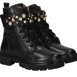 IK-KE Veterboots Zwart Meisjes