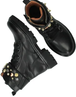 IK-KE Veterboots Zwart Meisjes