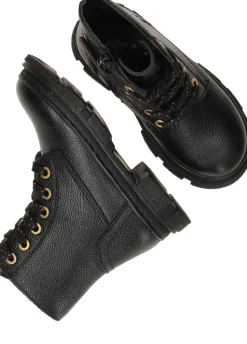 IK-KE Veterboots Zwart Meisjes