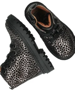 IK-KE Veterboots Zwart Meisjes