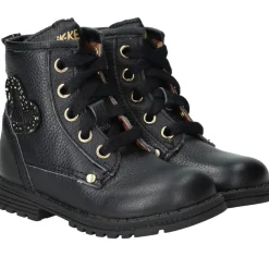 IK-KE Veterboots Zwart Meisjes