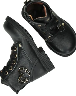 IK-KE Veterboots Zwart Meisjes