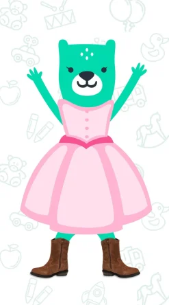 IK-KE Westernboots Cognac Meisjes