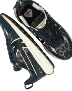 Kaotiko Detroit Glam Sneakers Blauw Dames