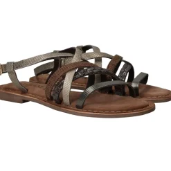 Lazamani Sandalen Bruin Dames