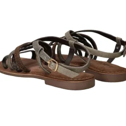 Lazamani Sandalen Bruin Dames