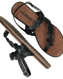 Lazamani Sandalen Zwart Dames