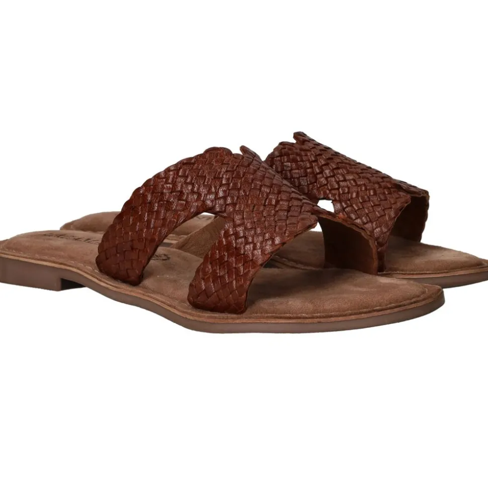 Lazamani Slippers Bruin Dames