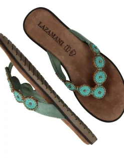 Lazamani Slippers Groen Dames