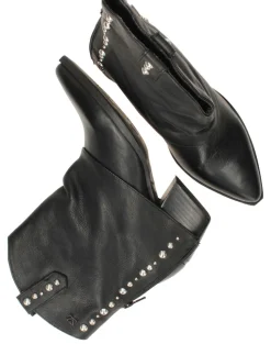 Lazamani Yara sleeve Enkellaarsjes Zwart Dames