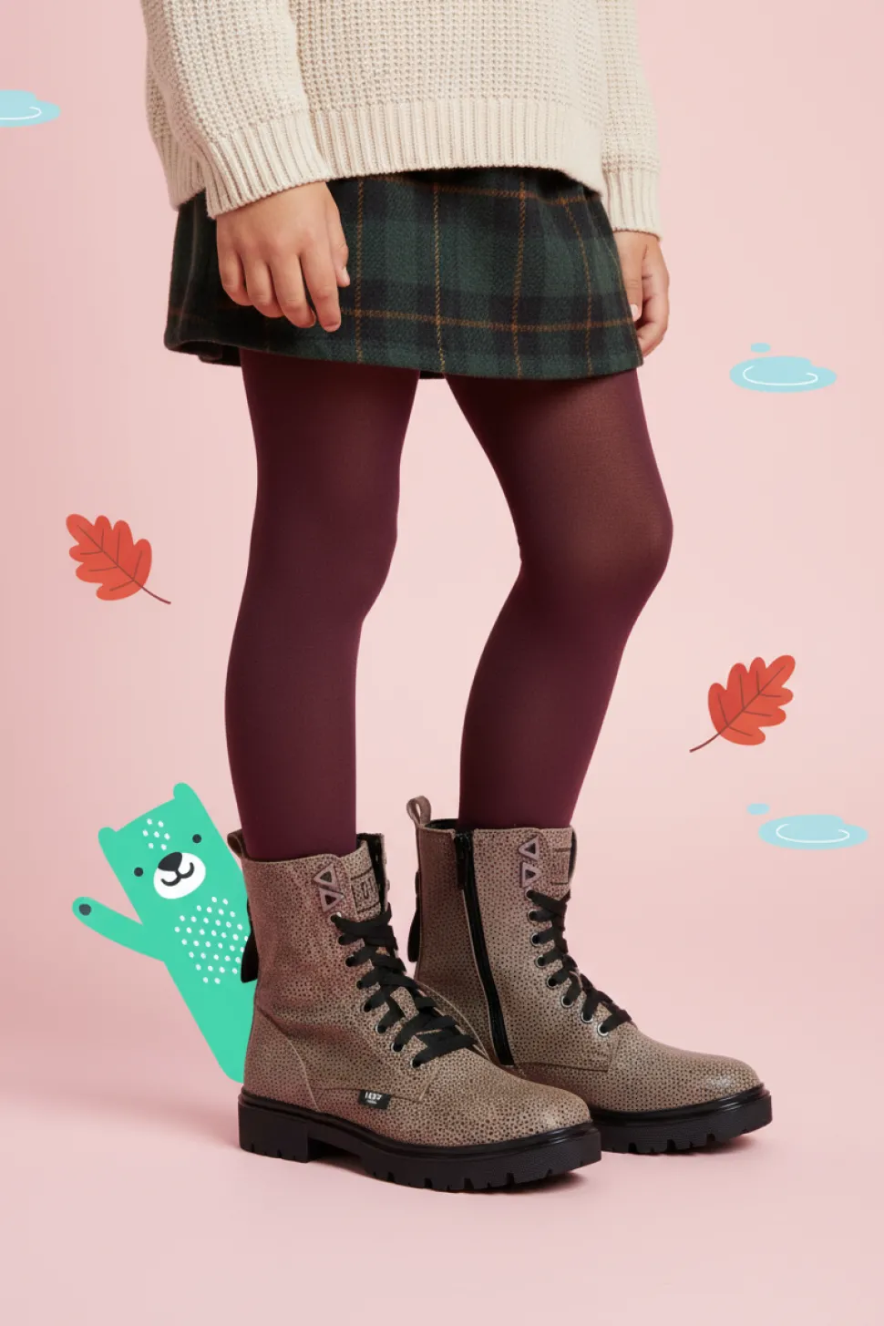 LOFF 1881 Veterboots Taupe Meisjes