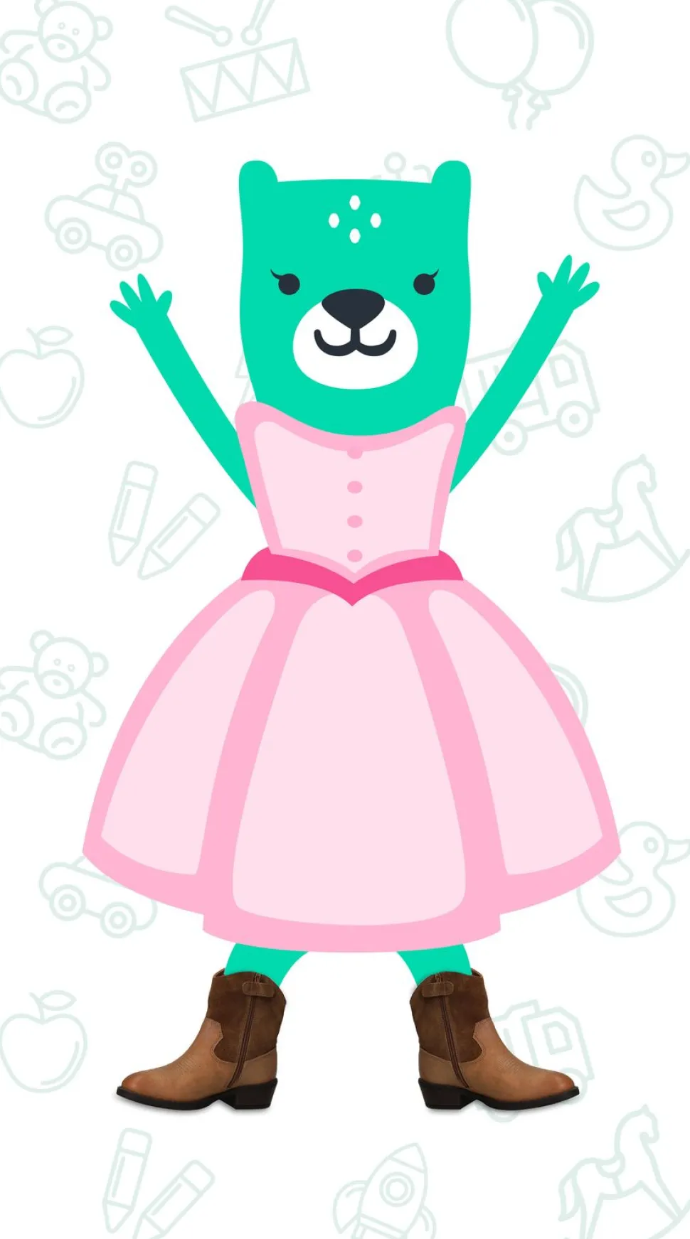 LOFF 1881 Westernboots Cognac Meisjes