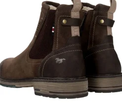 Mustang Chelseaboots Bruin Heren