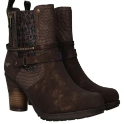 Mustang Enkellaarsjes Bruin Dames