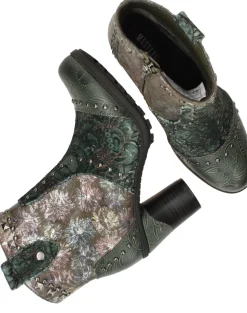 Mustang Enkellaarsjes Groen Dames