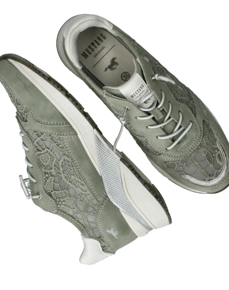 Mustang Sneakers Groen Dames