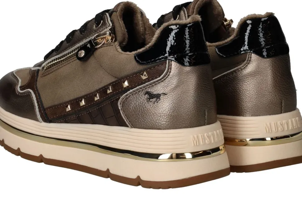 Mustang Sneakers Taupe Dames