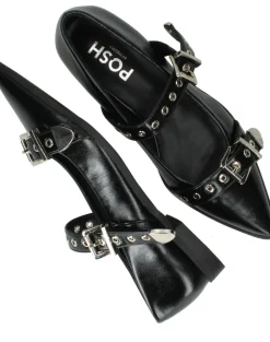 POSH by Poelman Ballerina's Zwart Dames