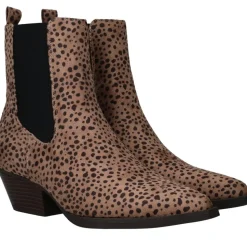 POSH by Poelman Enkellaarsjes Beige Dames