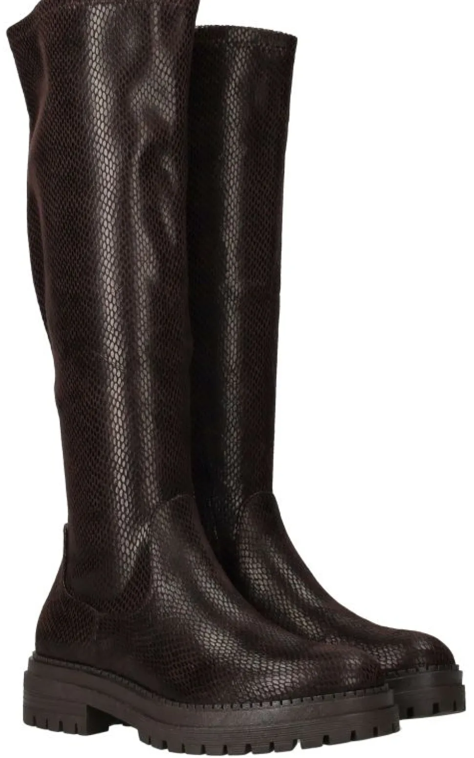 POSH by Poelman Lange laarzen Bruin Dames