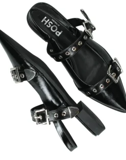 POSH by Poelman Sandalen Zwart Dames