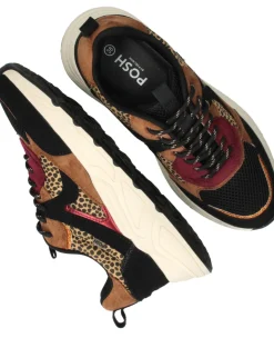 POSH by Poelman Sneakers Bruin Dames