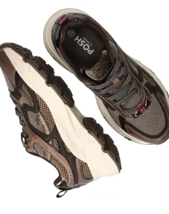 POSH by Poelman Sneakers Bruin Dames